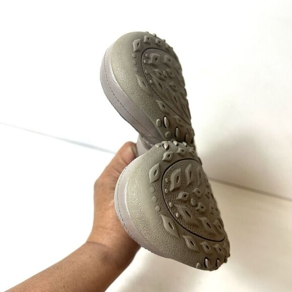 Skechers Memory Foam Women 9.5 Comfort Casual Brown Leather/Textile Slip On Flat - Picture 7 of 11